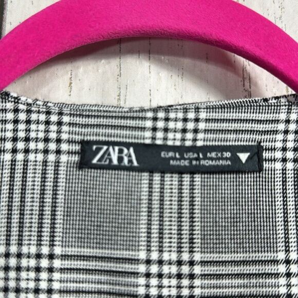 ZARA Plaid Blazer Dress Bloggers Favorite Preppy Chic Mini Dress Academia Office - Picture 6 of 14